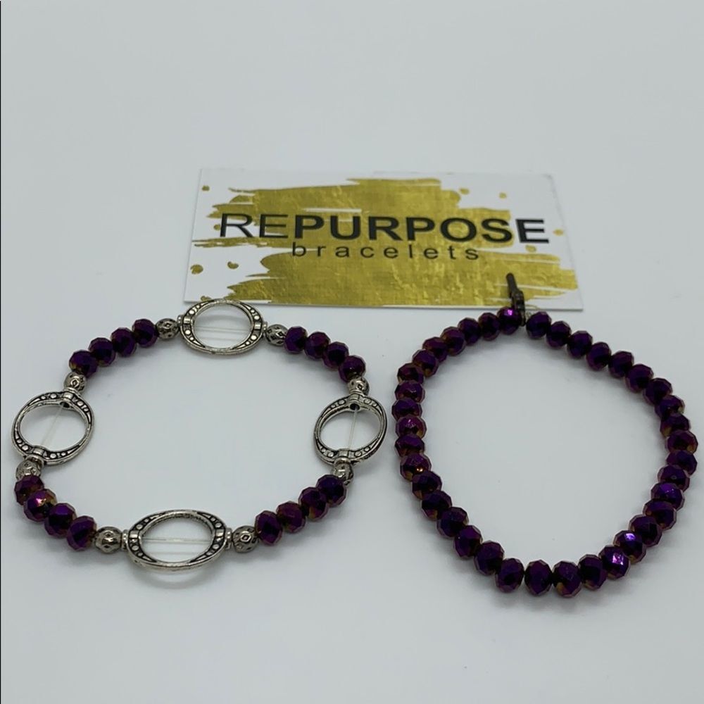 NWT Repurpose Bracelets Beaded bracelet set